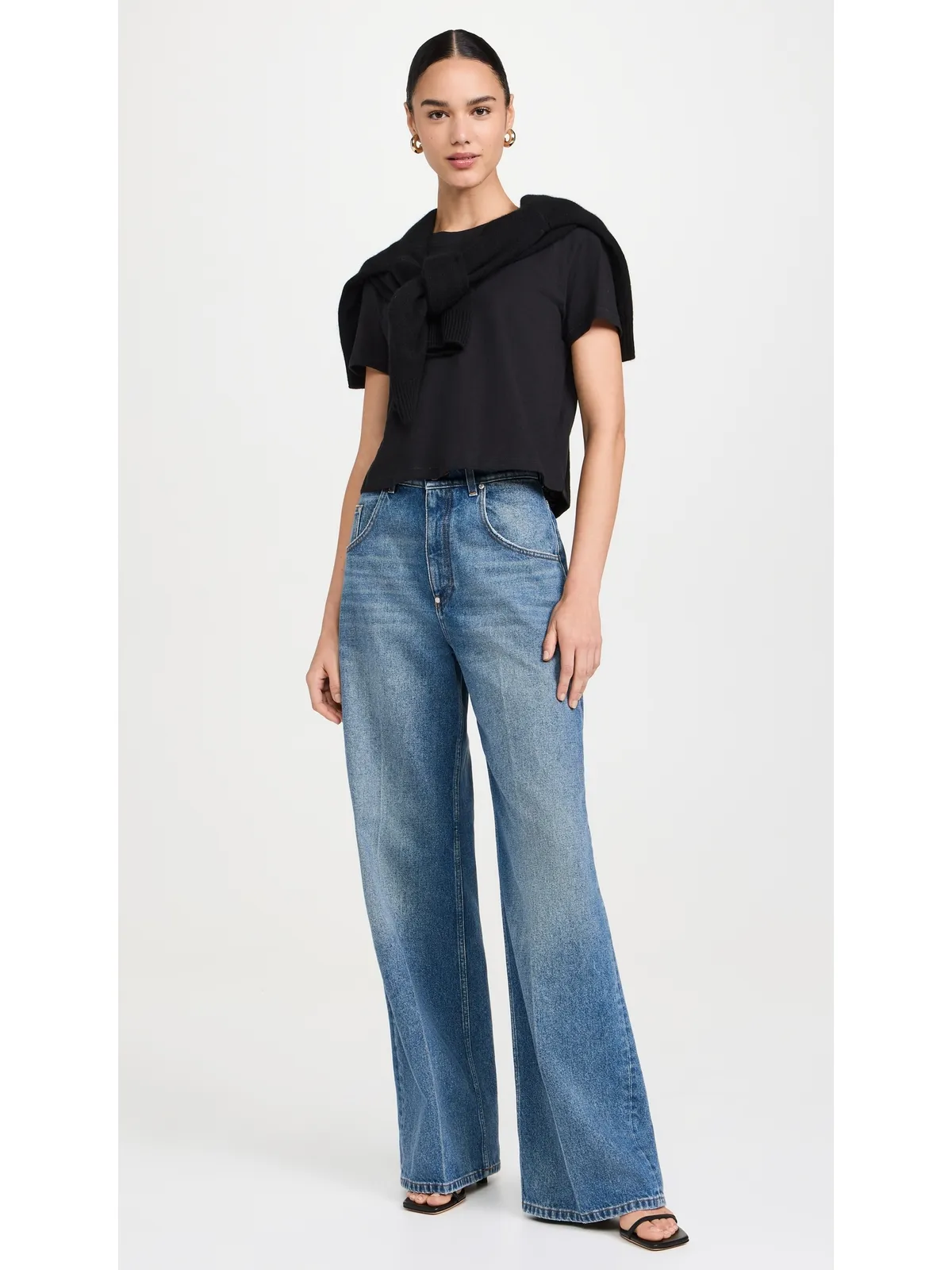 Madewell ボクシー クロップTシャツ - 画像5