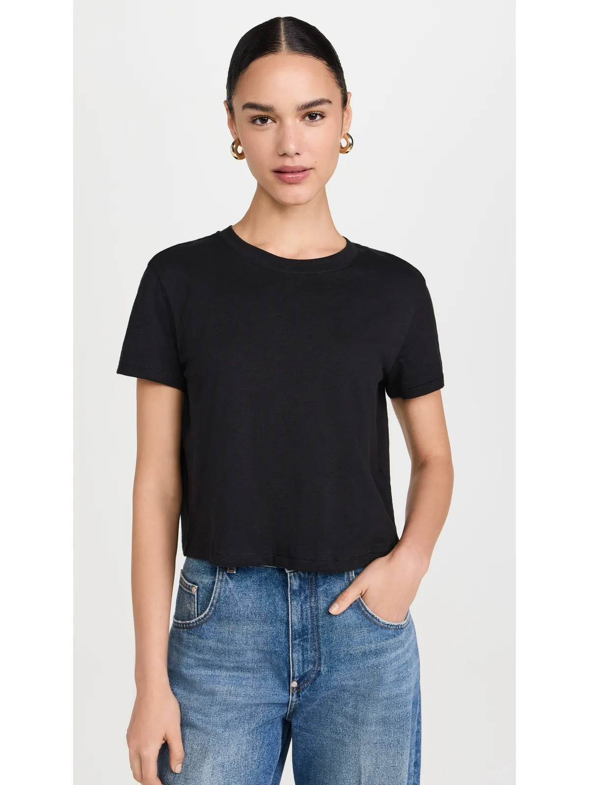 Madewell ボクシー クロップTシャツ - 画像2