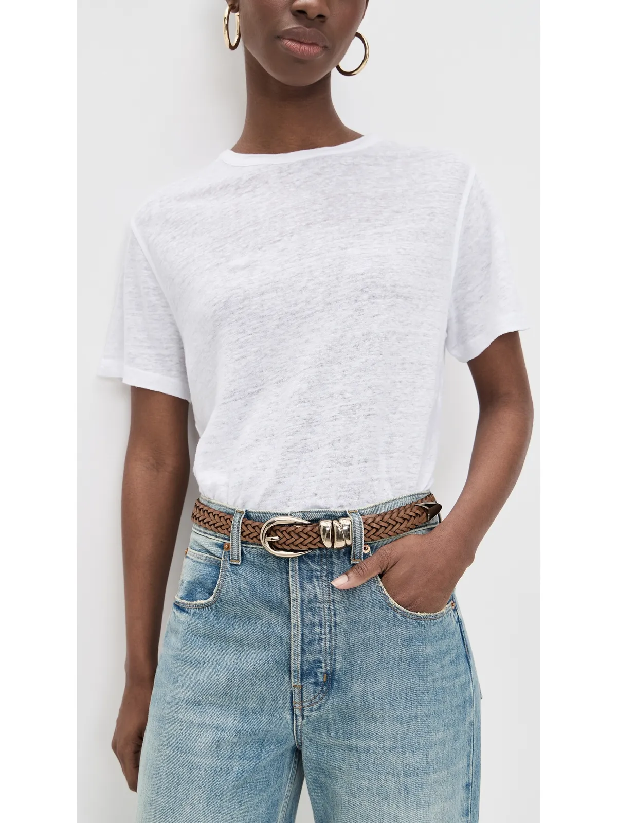 Madewell 編み込みトリプルメタルキーパー ベルト - 画像3