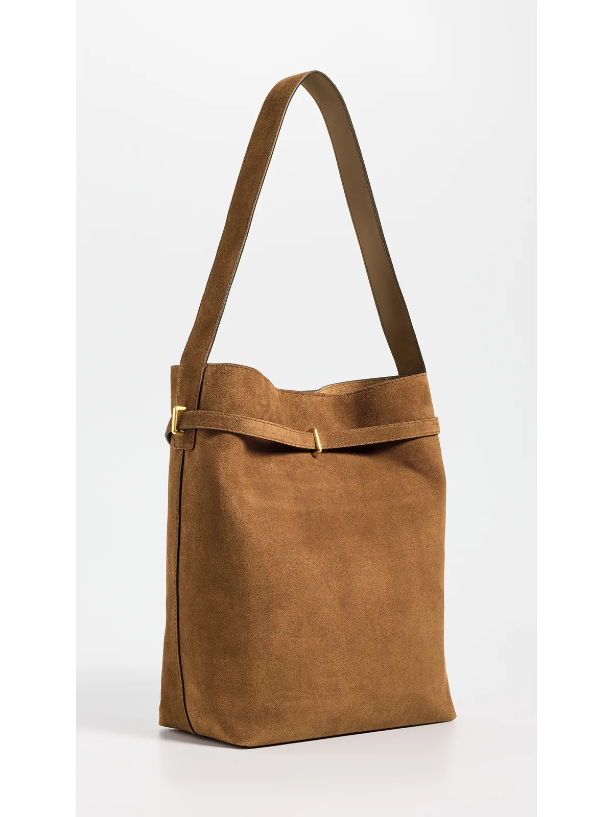 Madewell ベルテッド バケット トート（スエード／Dried Acorn） - 画像4