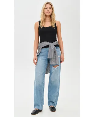 Madewell リブ編み コットン スクープネック タンクトップ - サムネイル5