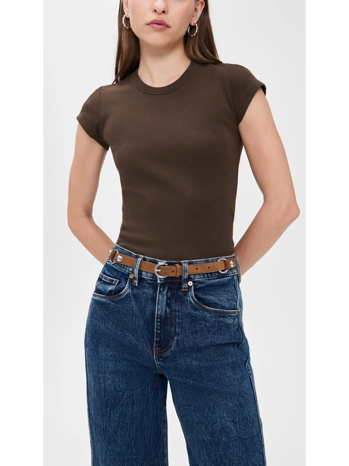 Madewell オーリングスタッドスエードベルト - 画像3