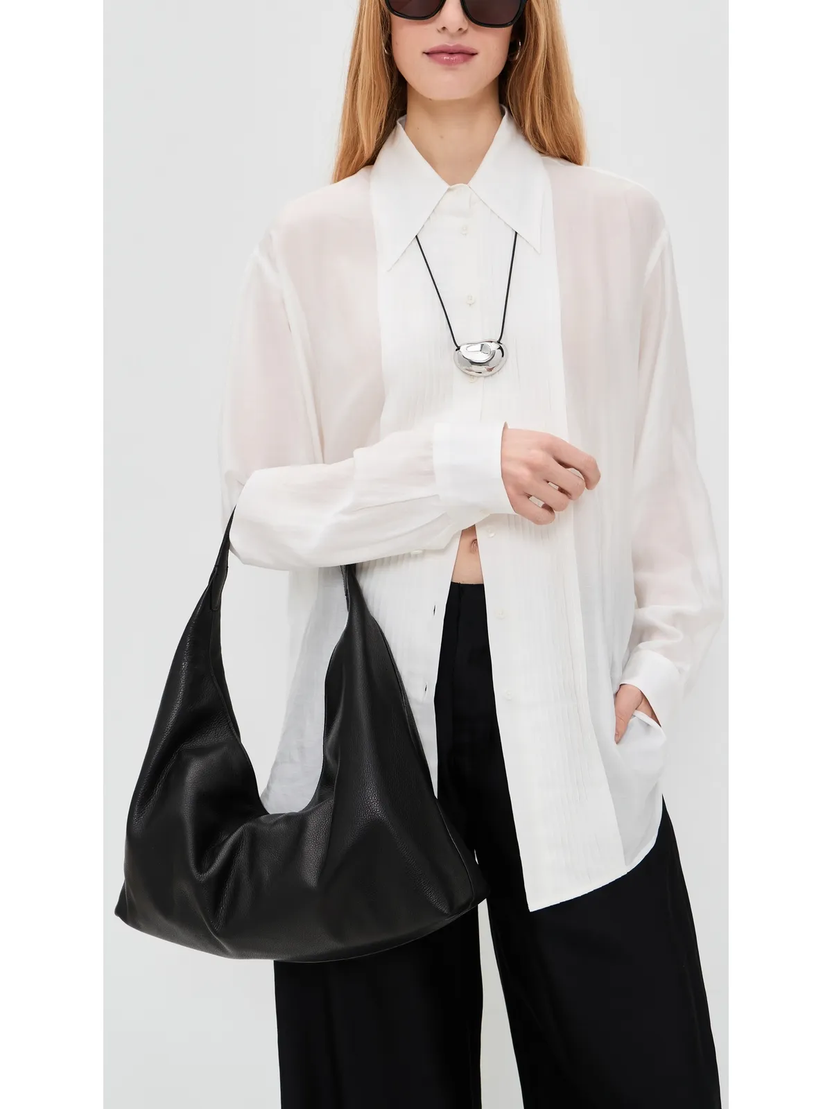 Madewell スラウチーショルダーバッグ James Dean True Black - 画像3