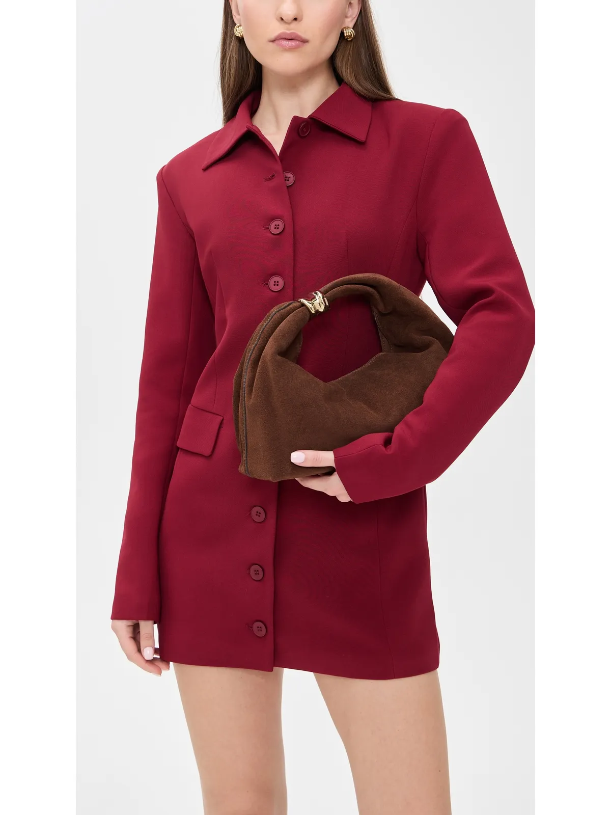 Madewell スエード ハンドヘルド リングポーチ - 画像3