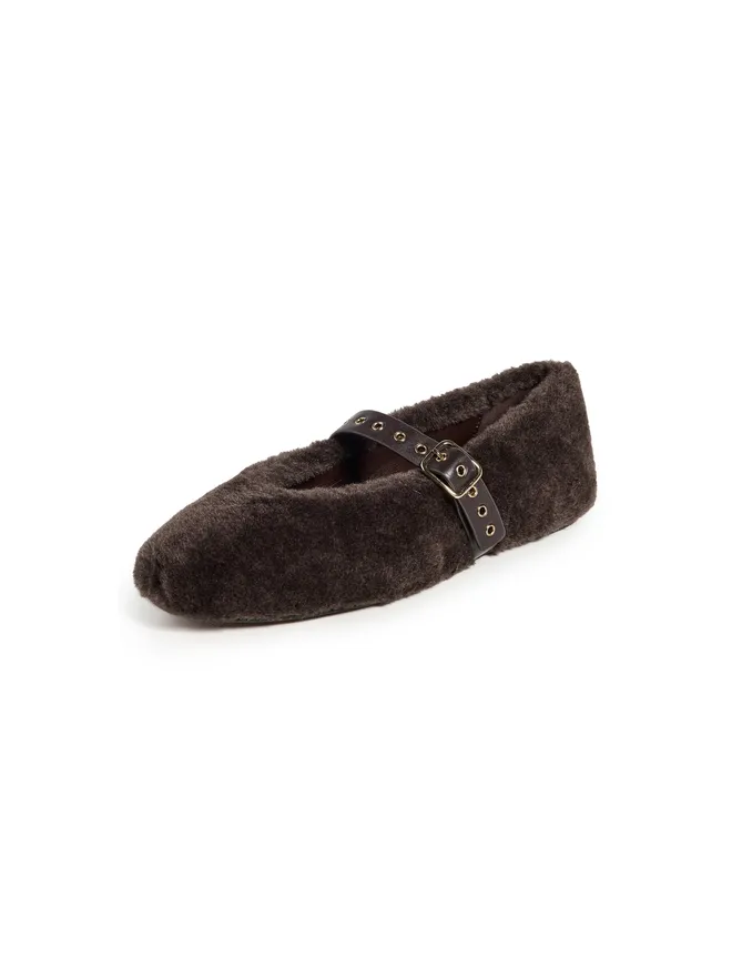 Madewell Madewell Remy Teddy Mary Janes コーヒービーンの商品画像
