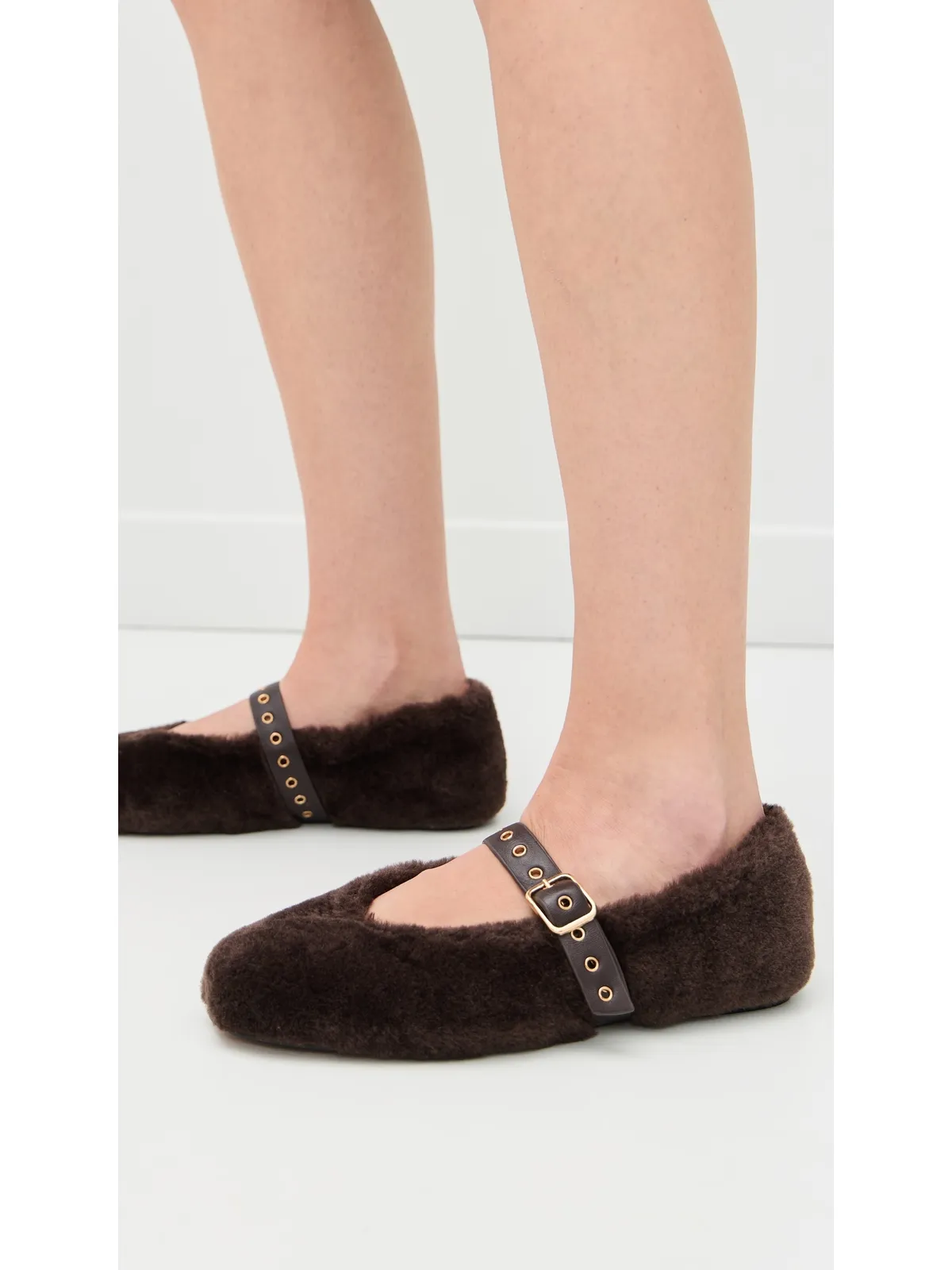 Madewell Remy Teddy Mary Janes コーヒービーン - 画像3