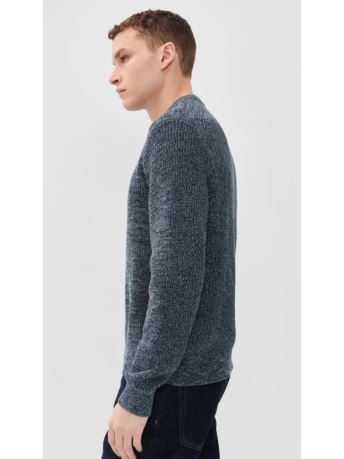 Madewell フィッシャーマン ロングスリーブ クルーネック セーター インクマール - 画像4