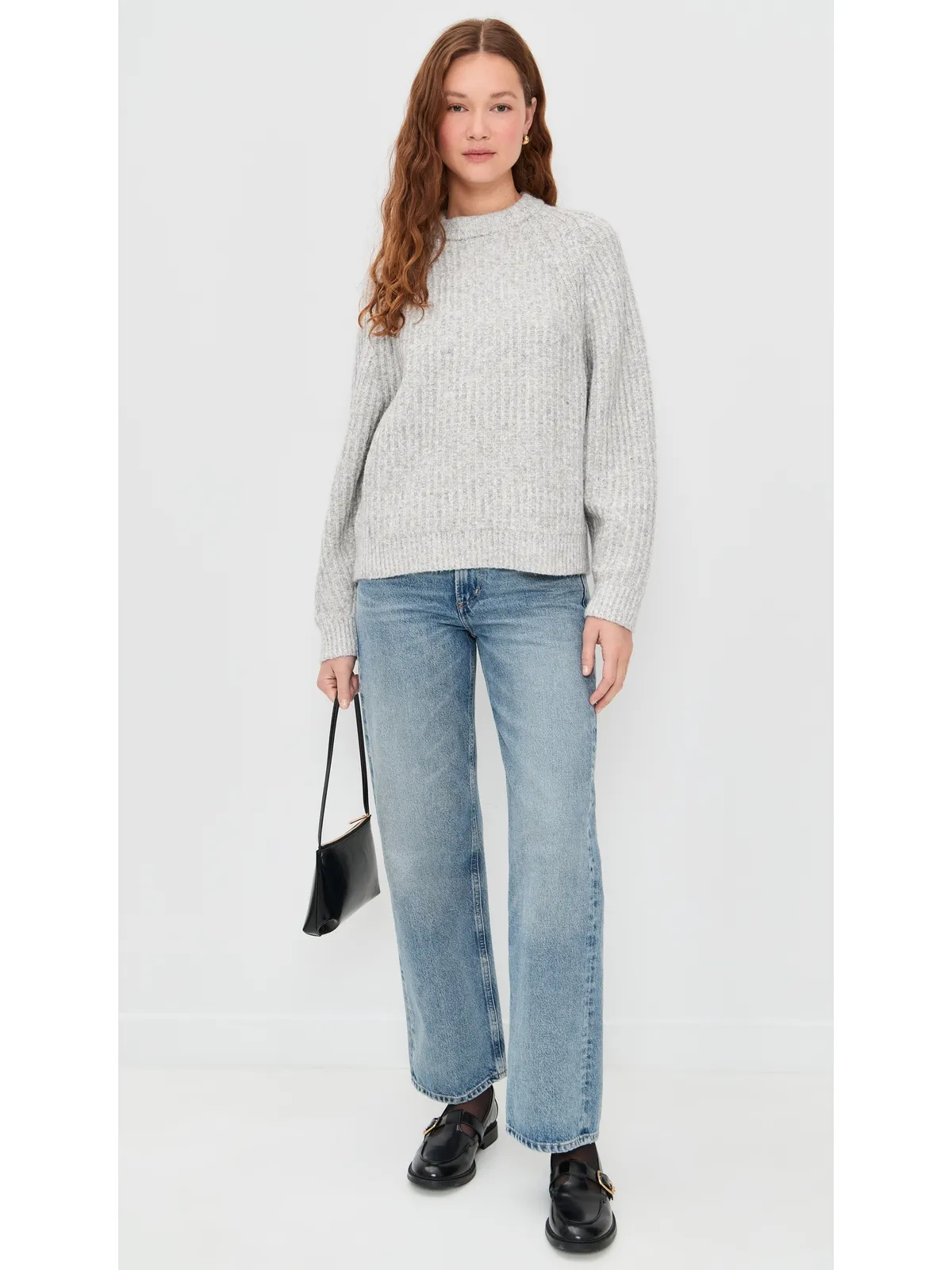 Madewell リブ編みコットン混紡セーター - 画像5