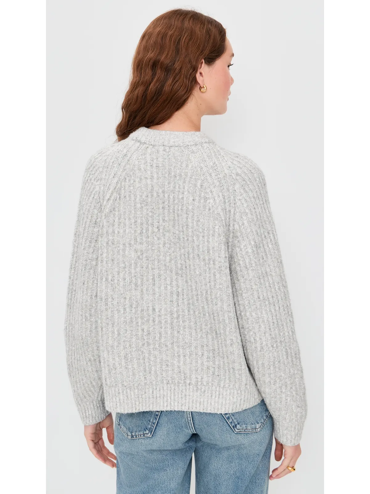 Madewell リブ編みコットン混紡セーター - 画像3