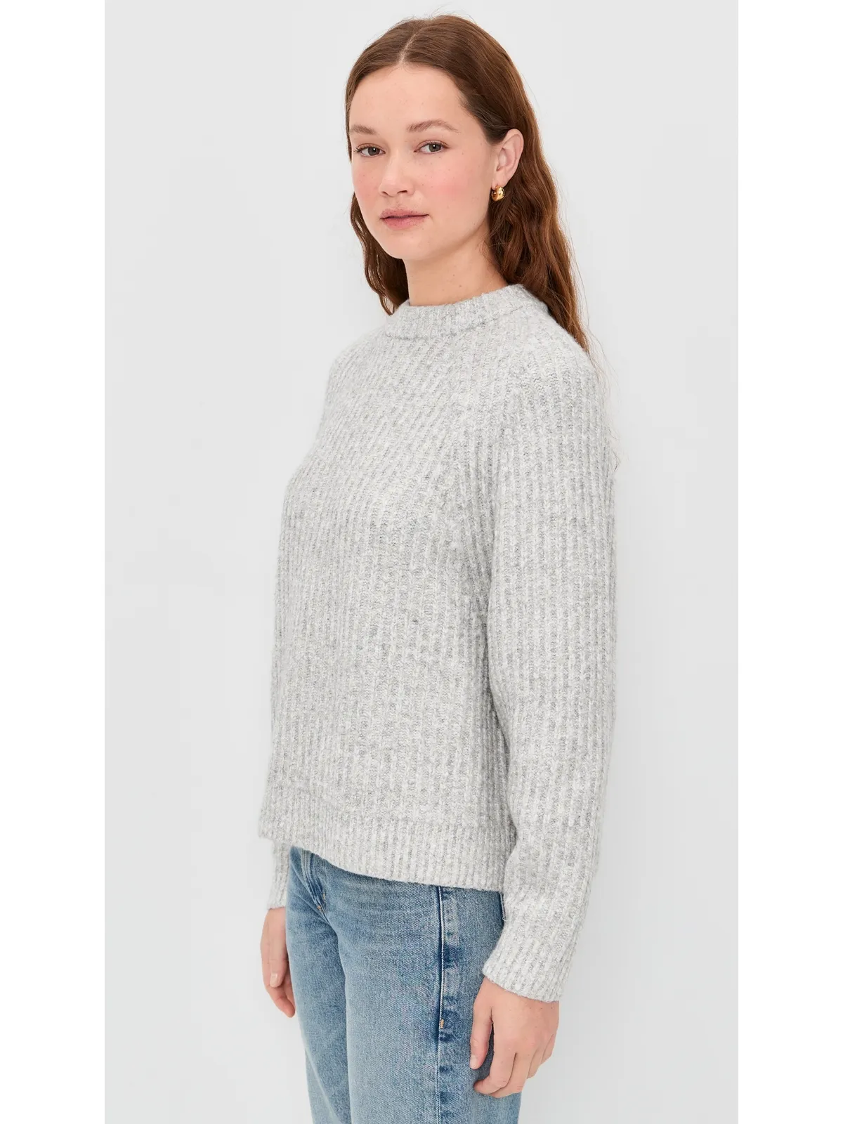 Madewell リブ編みコットン混紡セーター - 画像4