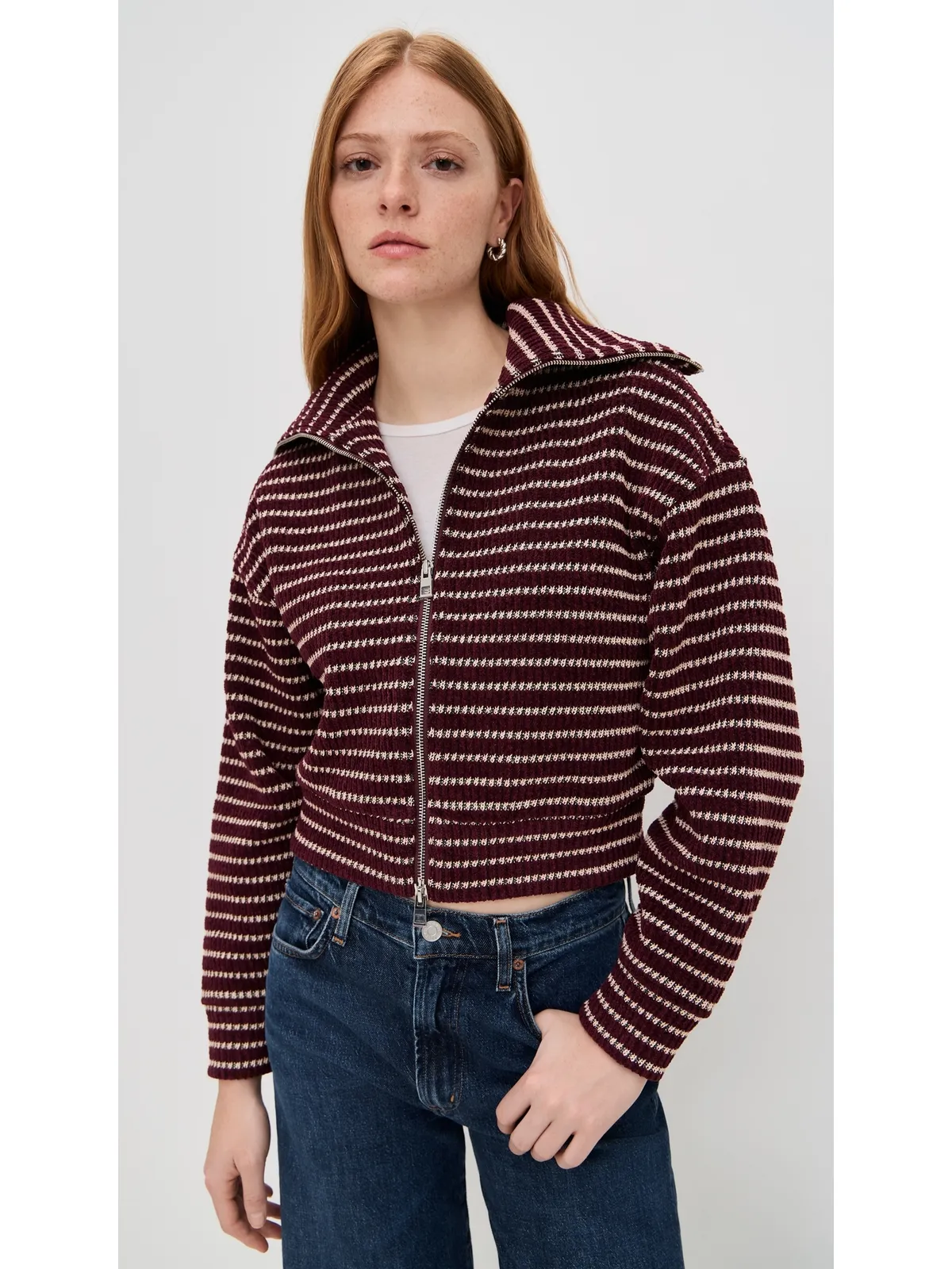 Madewell ジップアップニットジャケット - 画像2