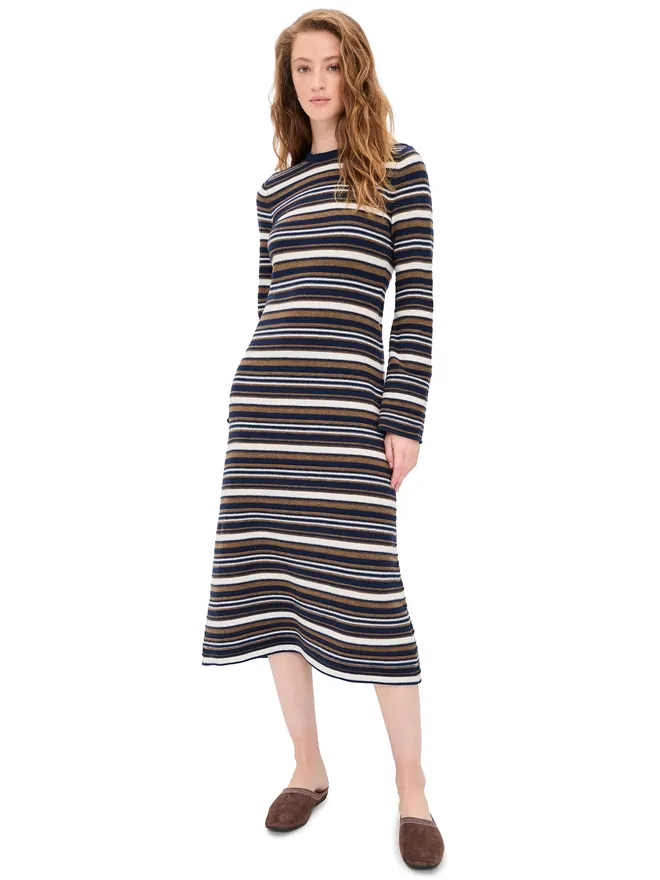 Madewell Madewell セータードレス ブルーストライプ ミディ丈の商品画像