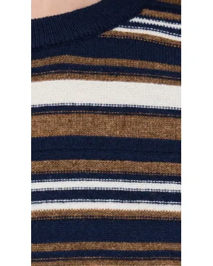 Madewell セータードレス ブルーストライプ ミディ丈 - サムネイル6