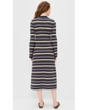 Madewell セータードレス ブルーストライプ ミディ丈 - サムネイル3