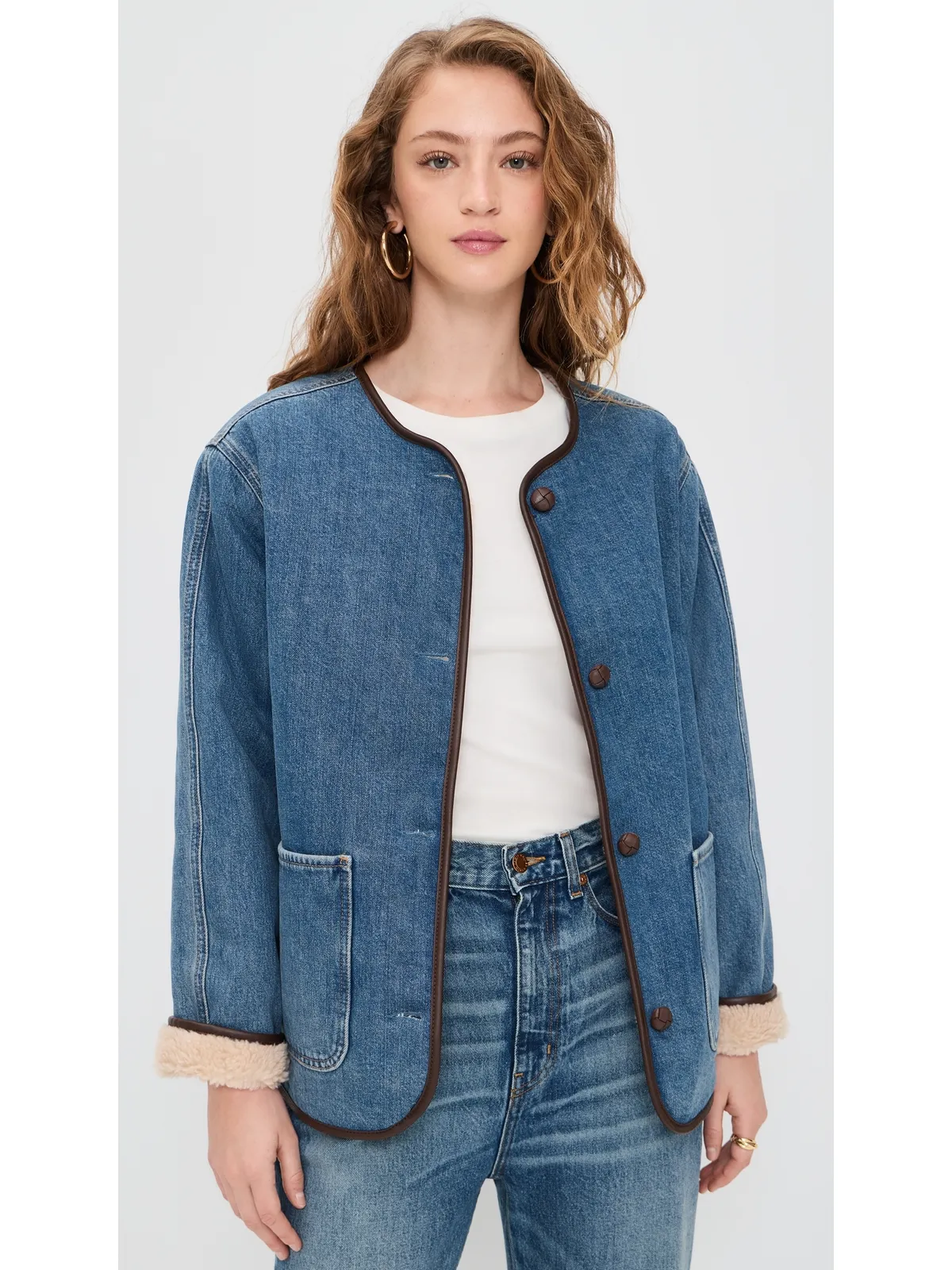 Madewell デニム＆シェルパジャケット - 画像2