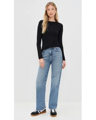 Madewell モーダルリブ ロングスリーブ クルーネック - サムネイル5