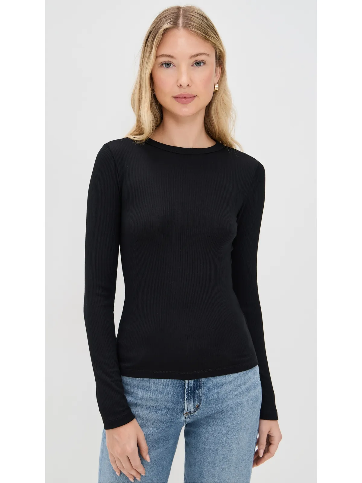 Madewell モーダルリブ ロングスリーブ クルーネック - 画像2