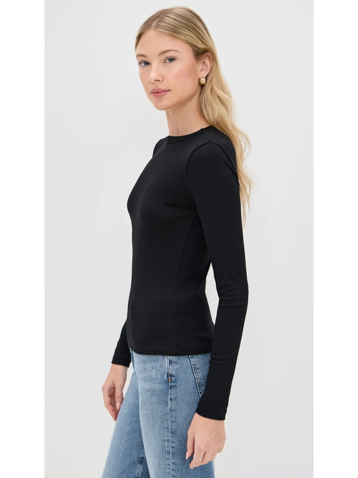 Madewell モーダルリブ ロングスリーブ クルーネック - 画像4