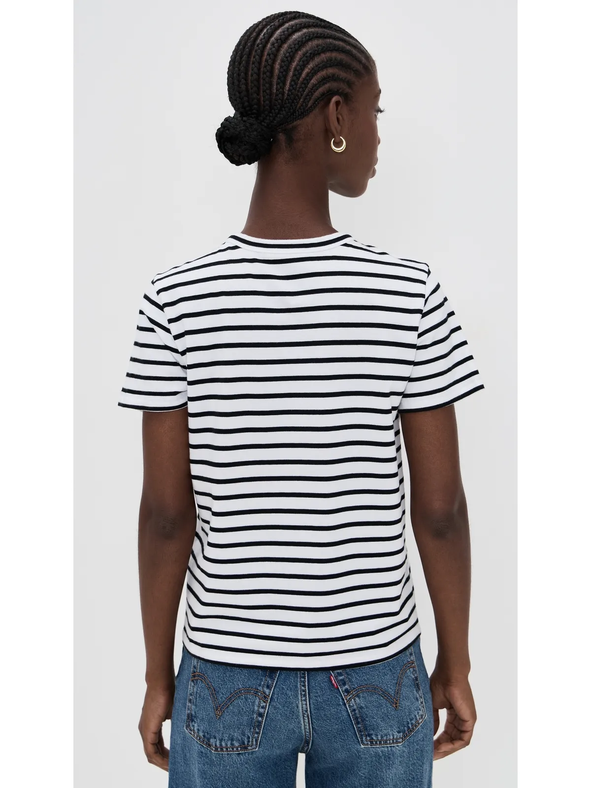 Madewell ボーダー柄クルーネックTシャツ - 画像3