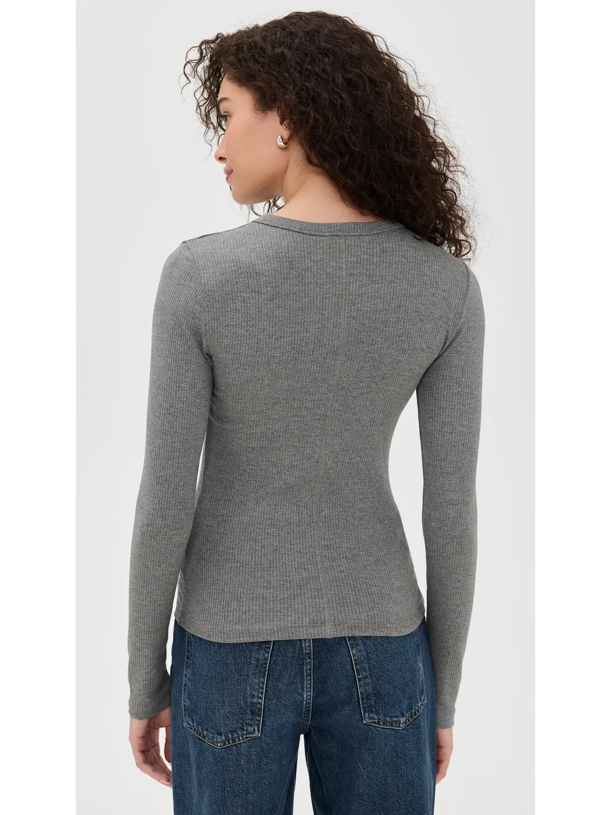 Madewell ドレープリブ長袖Tシャツ - 画像3
