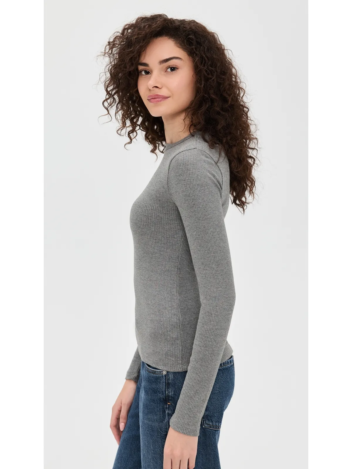 Madewell ドレープリブ長袖Tシャツ - 画像4