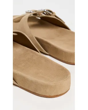Madewell カンブリア成形フットベッドサンダル Field Khaki - サムネイル4