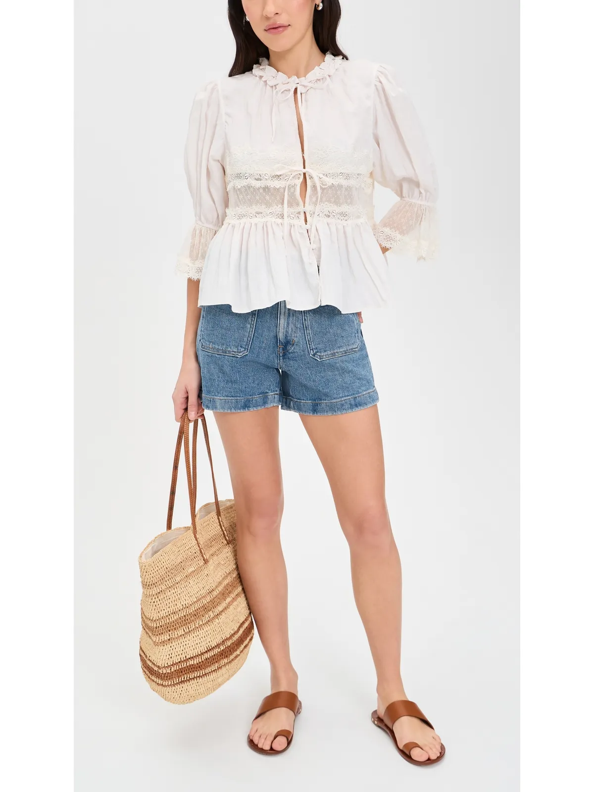 Madewell エメット ショーツ ミッドベイルウォッシュ - 画像2