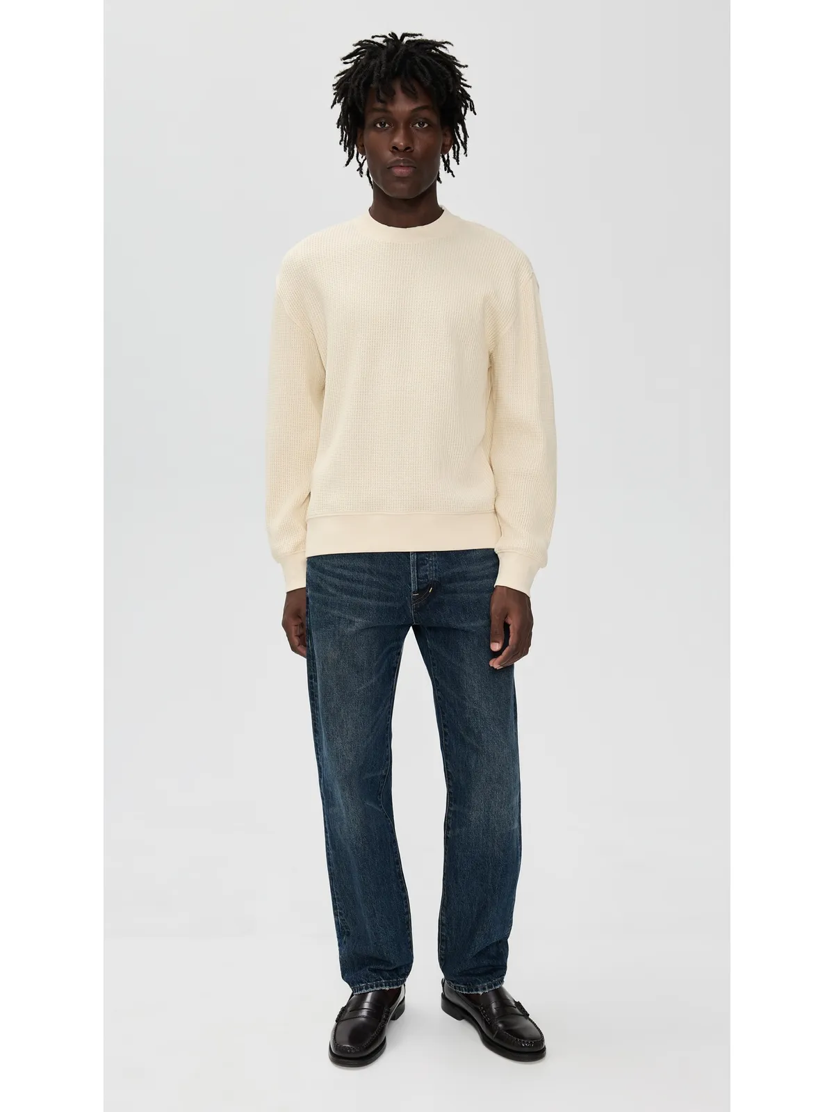 Madewell ワッフルニット スウェットシャツ - 画像5