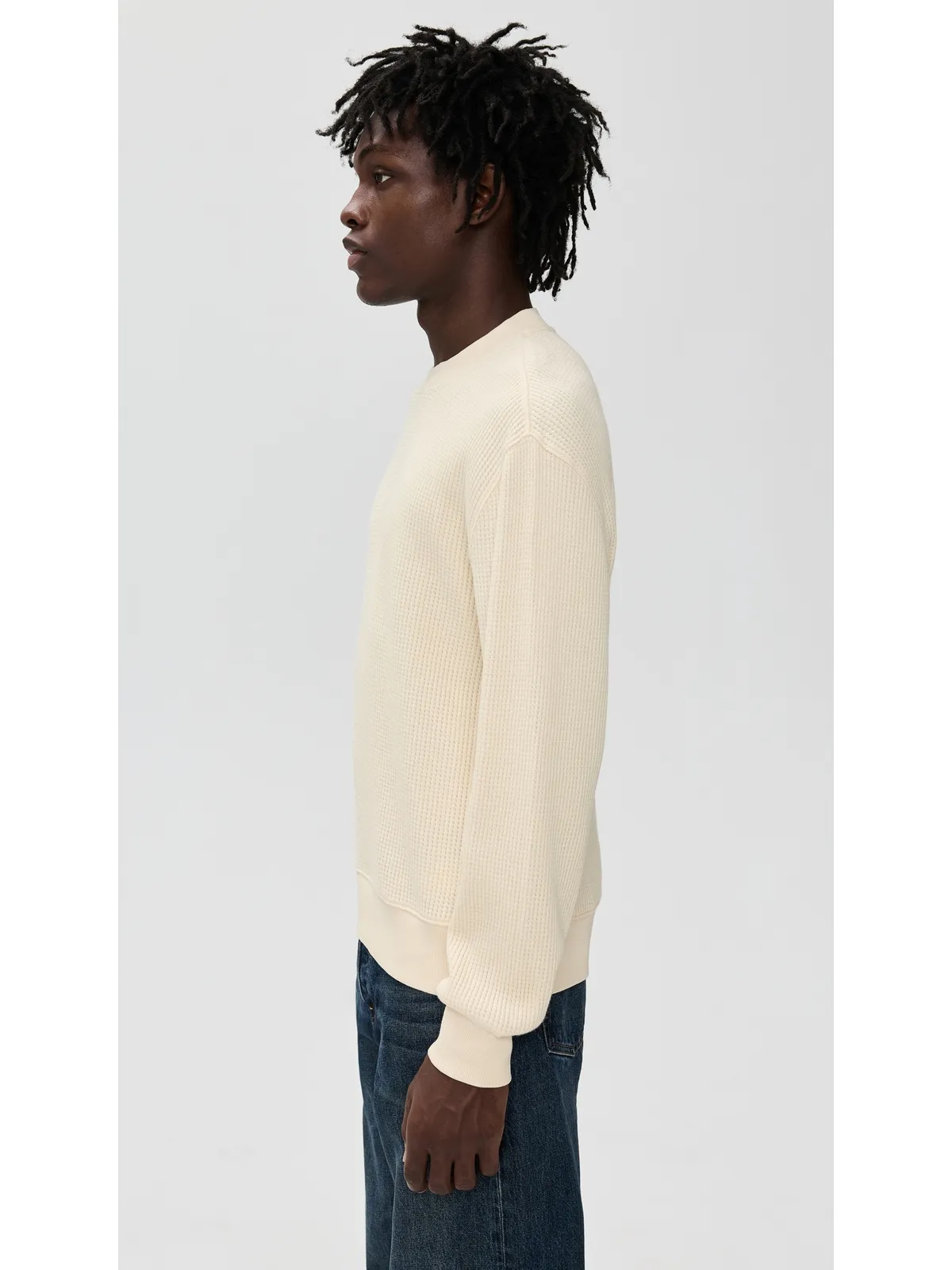 Madewell ワッフルニット スウェットシャツ - 画像4