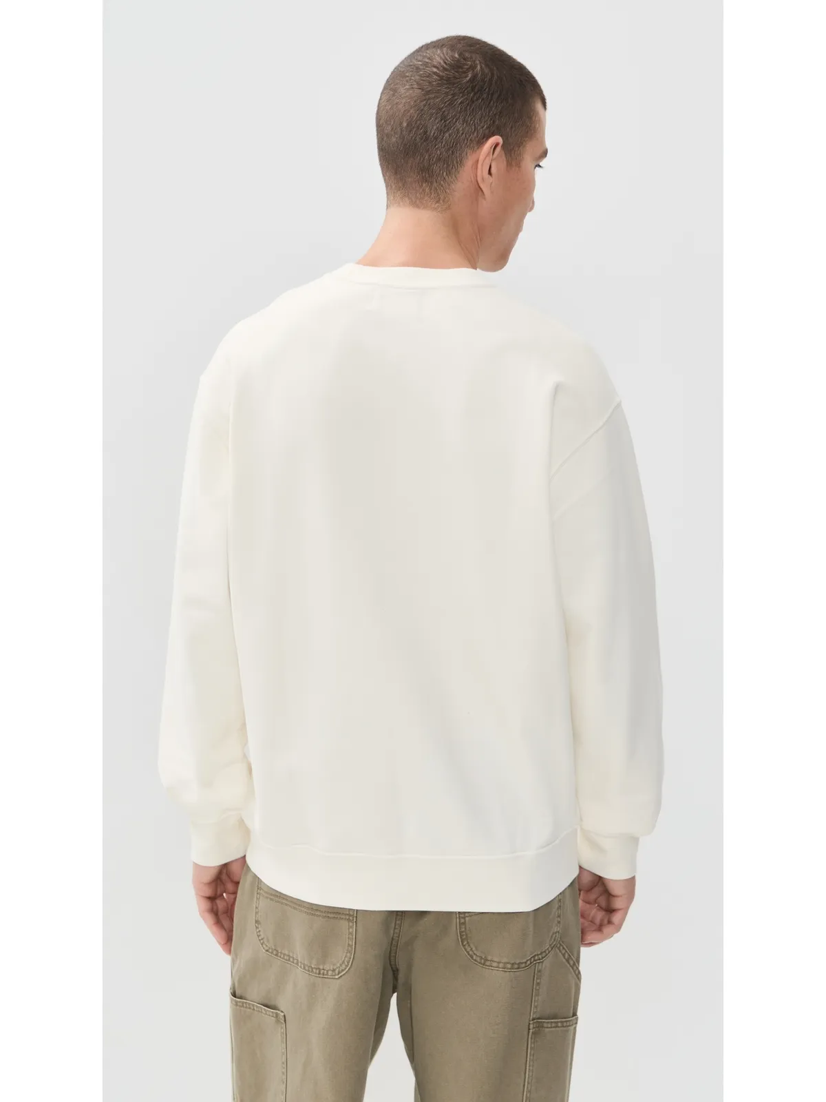 Madewell The McCarren Midweight Crewneck Sweatshirt ヴィンテージアイボリー - 画像3
