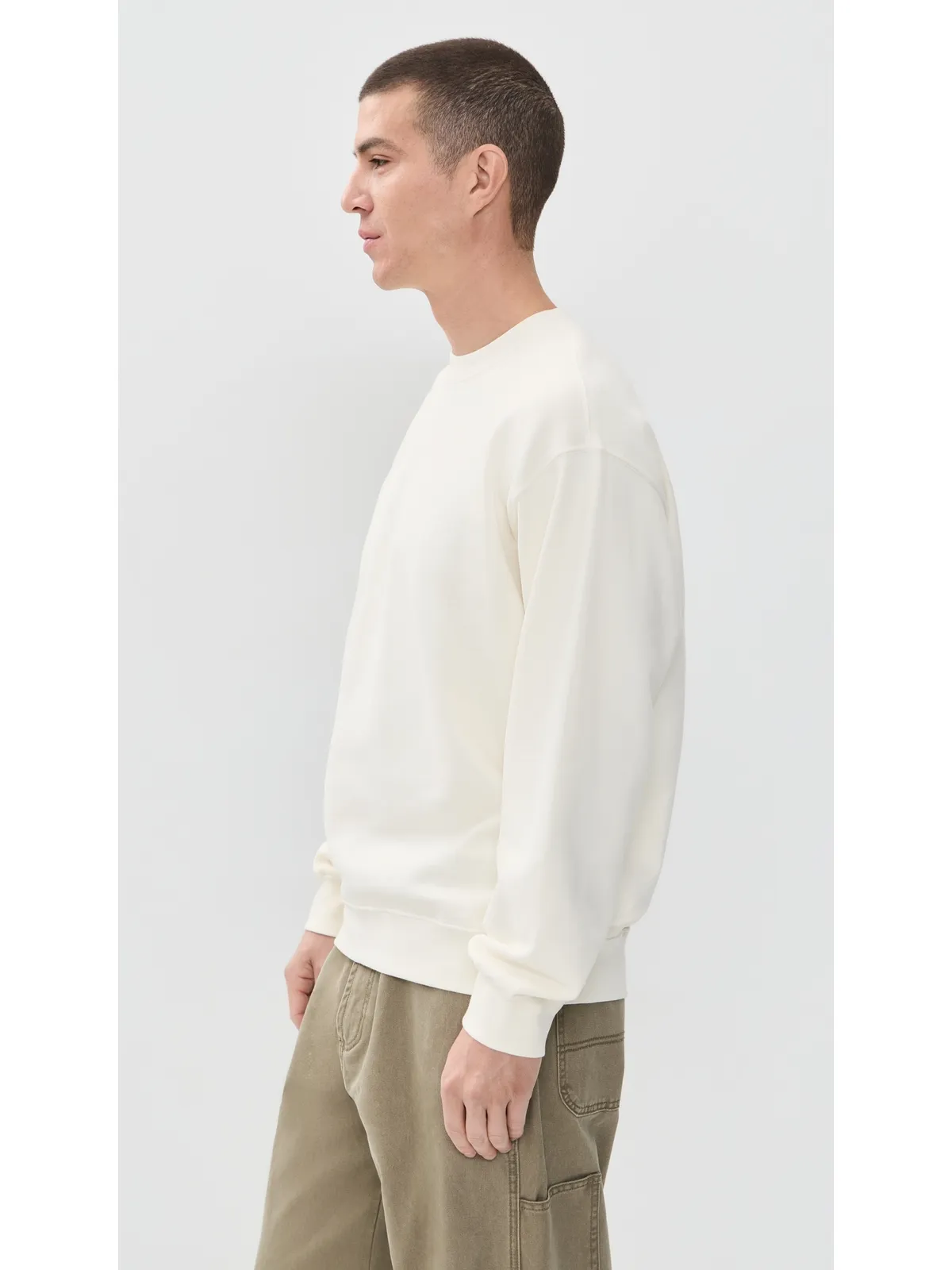Madewell The McCarren Midweight Crewneck Sweatshirt ヴィンテージアイボリー - 画像4