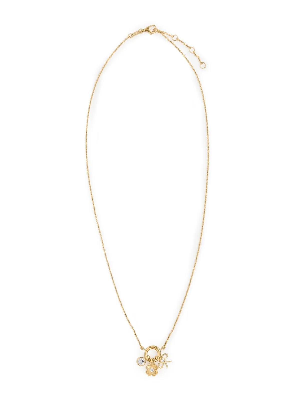 Madewell デミ クラスター チャーム ネックレス 14K イエローゴールド - 画像6