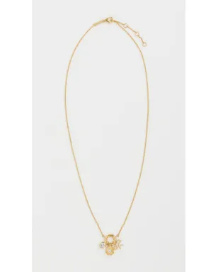 Madewell デミ クラスター チャーム ネックレス 14K イエローゴールド - サムネイル4