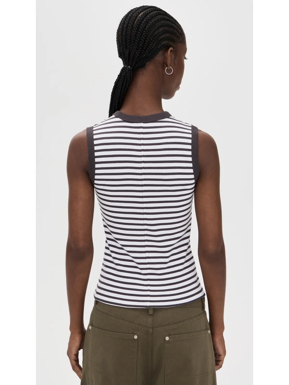 Madewell 90年代シェルタンクトップ ニューヨークストライプ - 画像3
