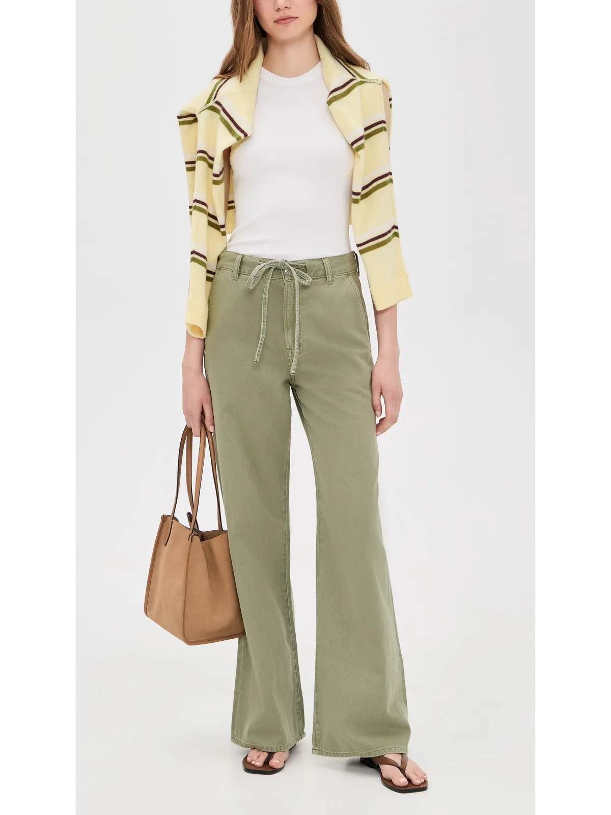 Madewell アルティメット ワイドレッグパンツ セージブッシュ - 画像5