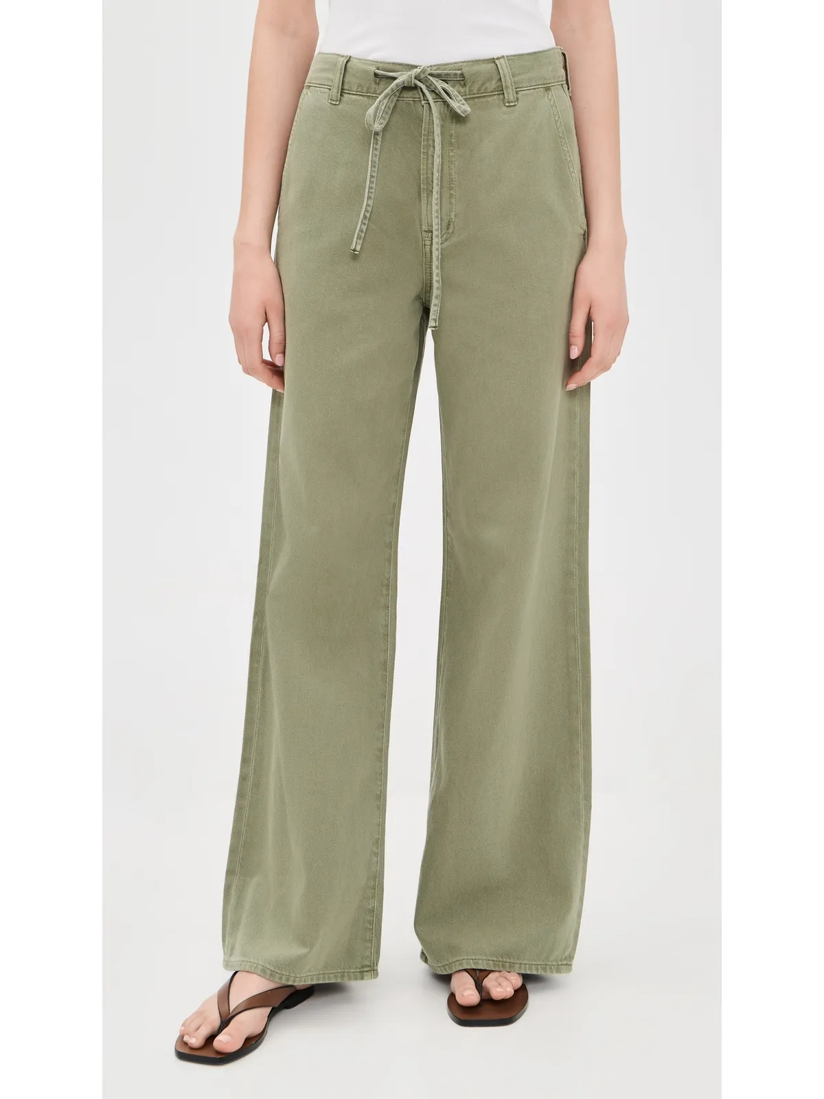 Madewell アルティメット ワイドレッグパンツ セージブッシュ - 画像2