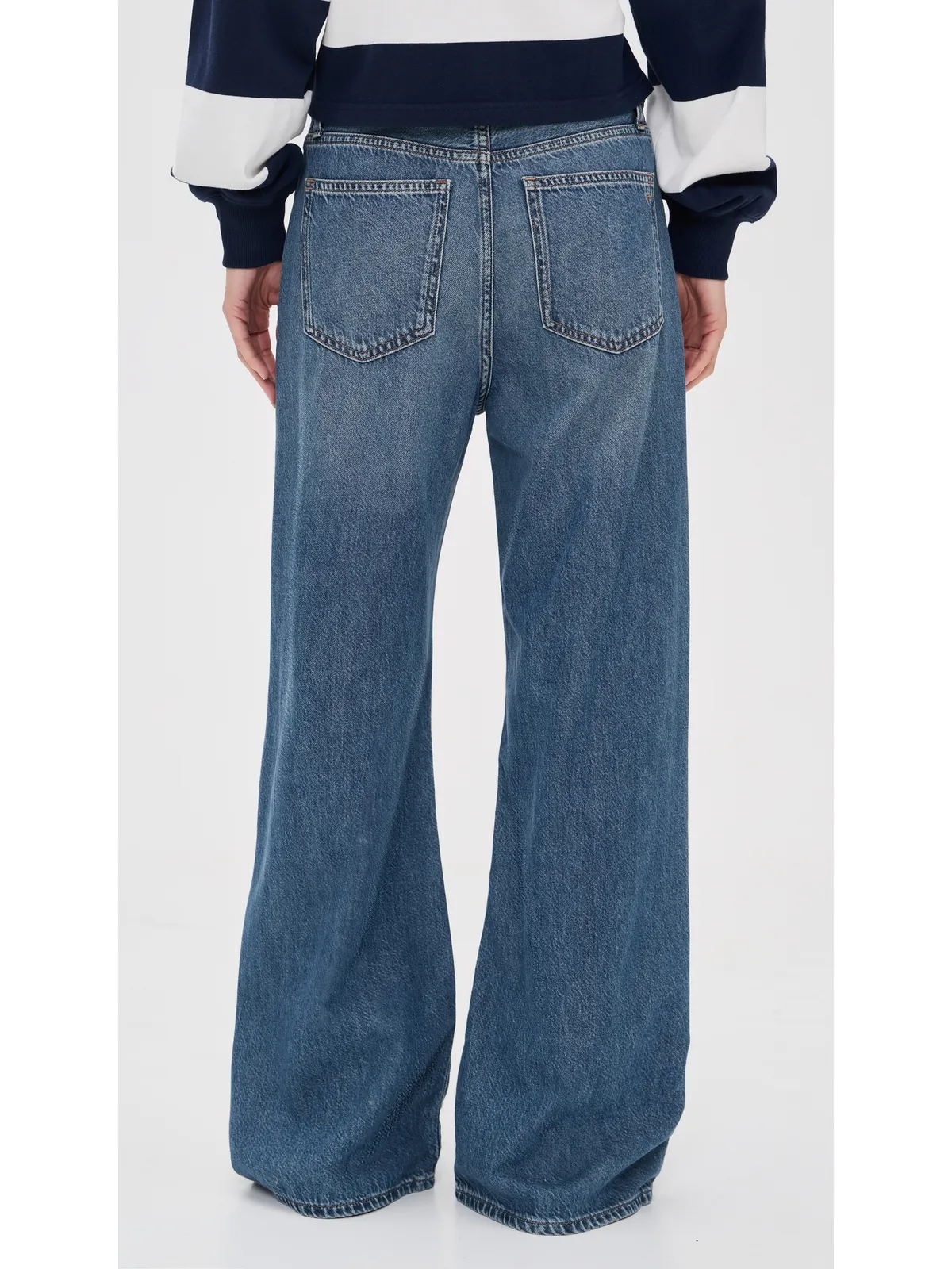 Madewell ペティット・アルティメット・ワイドレッグジーンズ（エアリーデニム／ピケットウォッシュ） - 画像3
