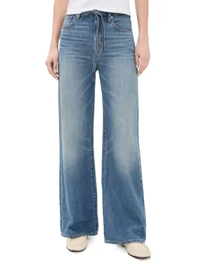 Madewell アルティメット ワイドレッグ ジーンズ エアリーデニム ピケットウォッシュ - サムネイル1
