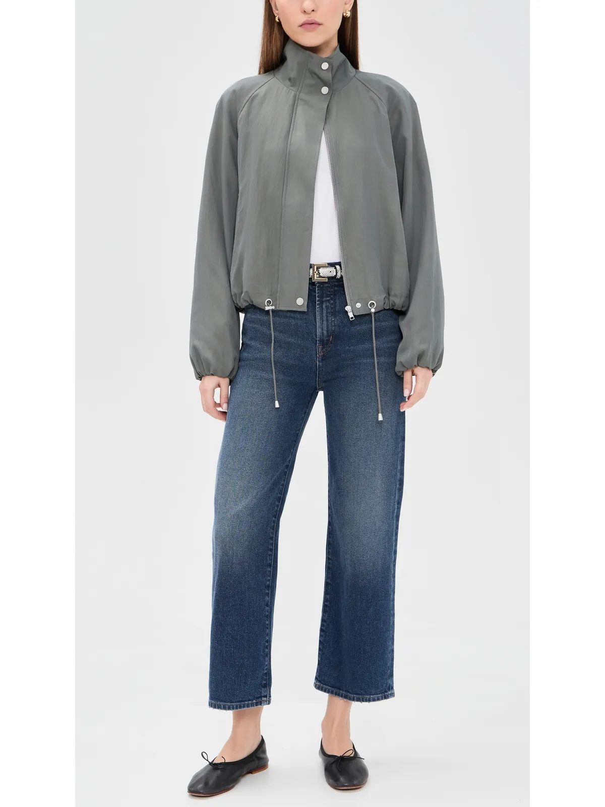 Madewell Perfect Vintage Wide Leg Crop Jeans ミッドナイトウォーターズウォッシュ - 画像5