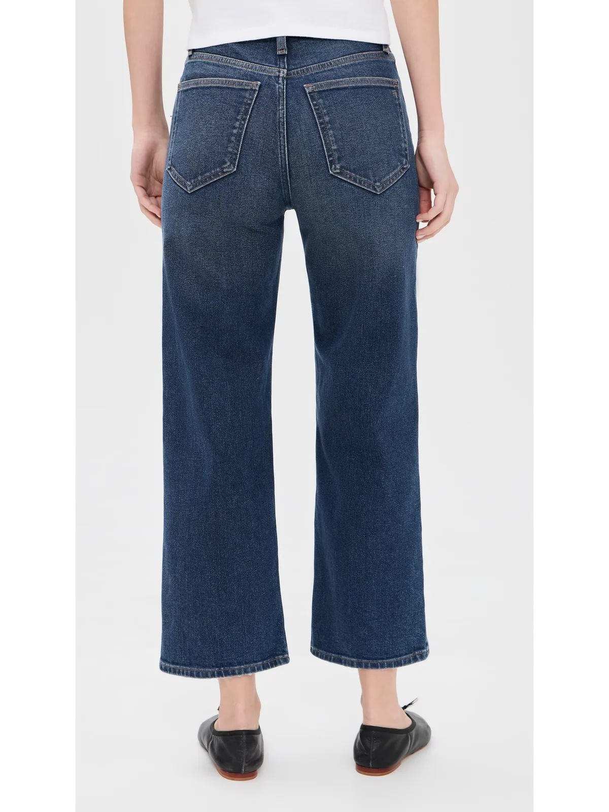 Madewell Perfect Vintage Wide Leg Crop Jeans ミッドナイトウォーターズウォッシュ - 画像3