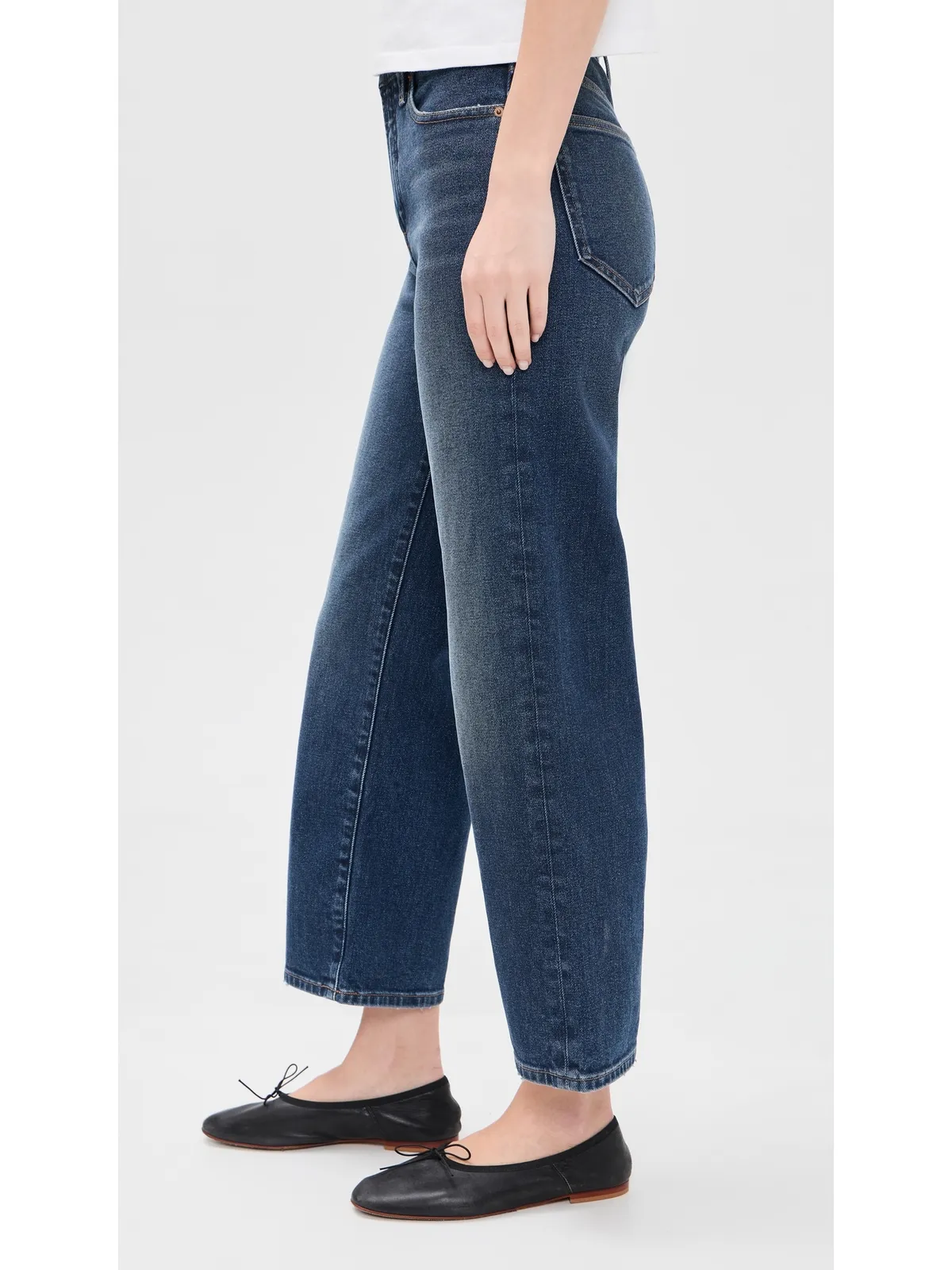 Madewell Perfect Vintage Wide Leg Crop Jeans ミッドナイトウォーターズウォッシュ - 画像4