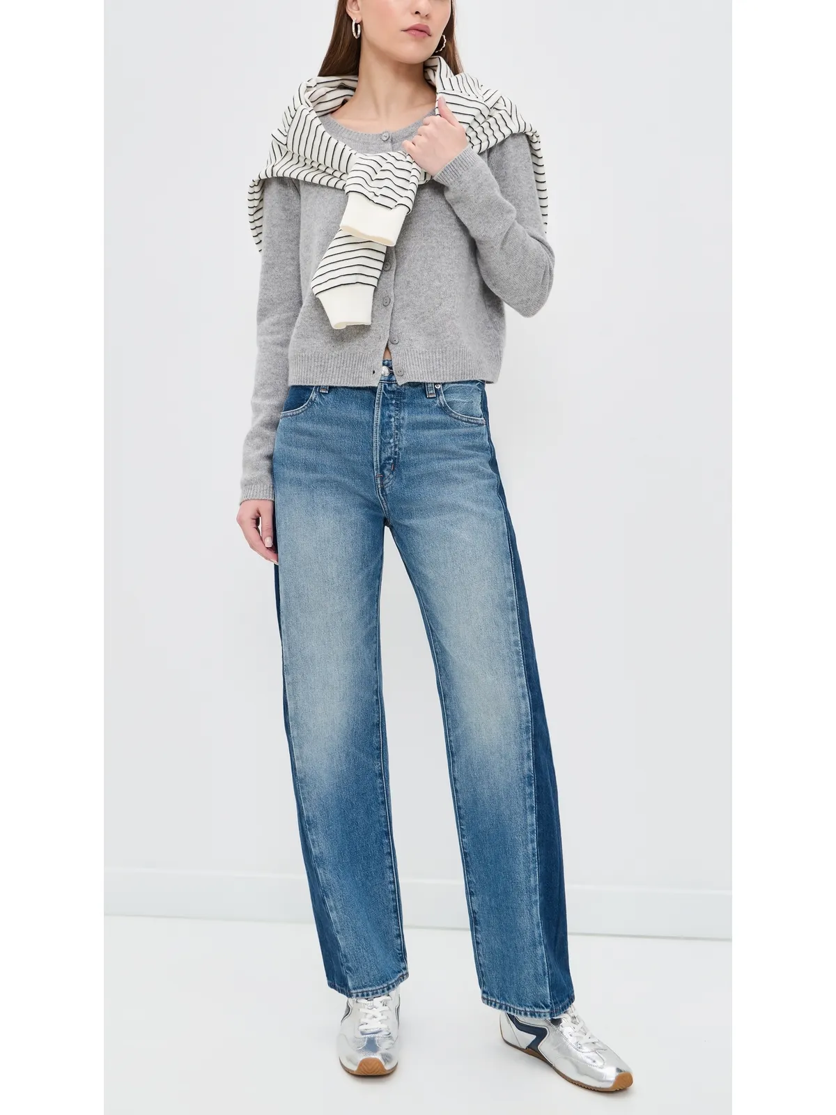Madewell ピースド バレルレッグ ジーンズ - 画像5
