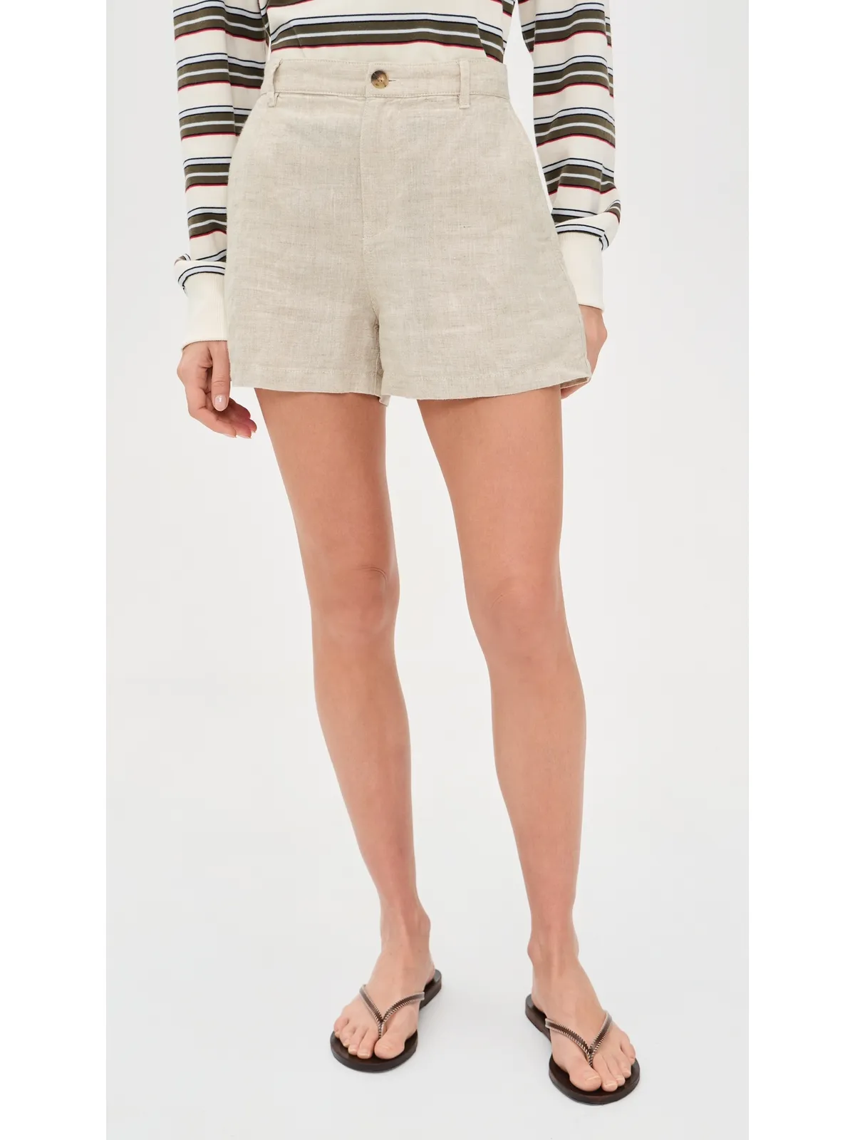 Madewell Zoe Linen Shorts - 画像2