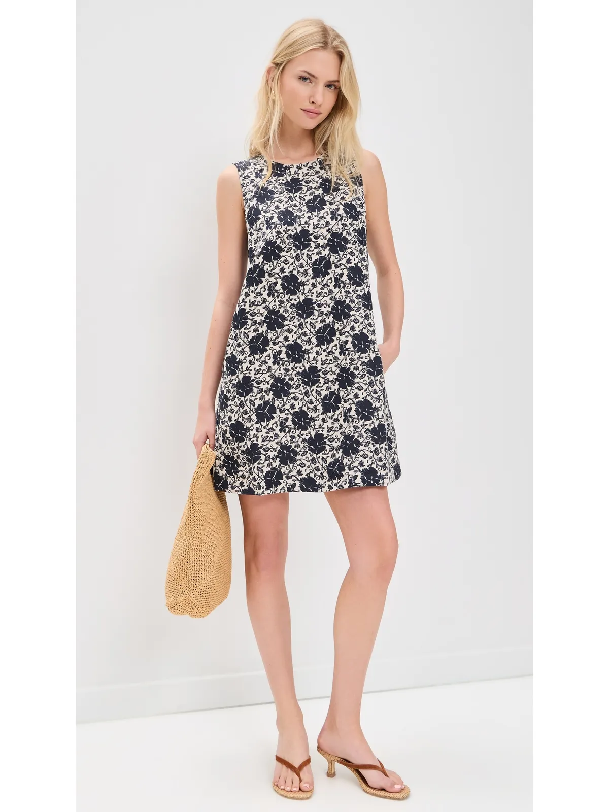 Madewell ミニシフトドレス ネイビー - 画像5