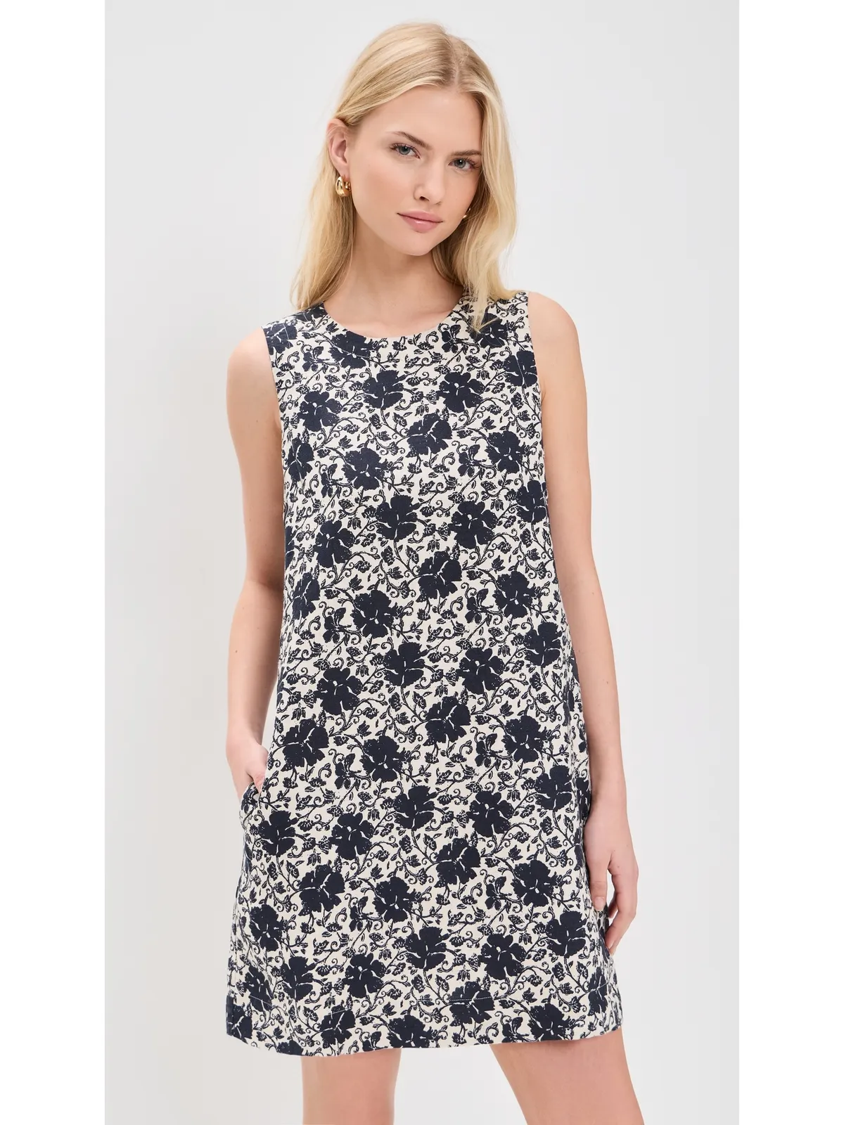 Madewell ミニシフトドレス ネイビー - 画像2
