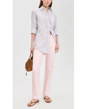 Madewell ロングラインストレートジーンズ ペールピンク - サムネイル5