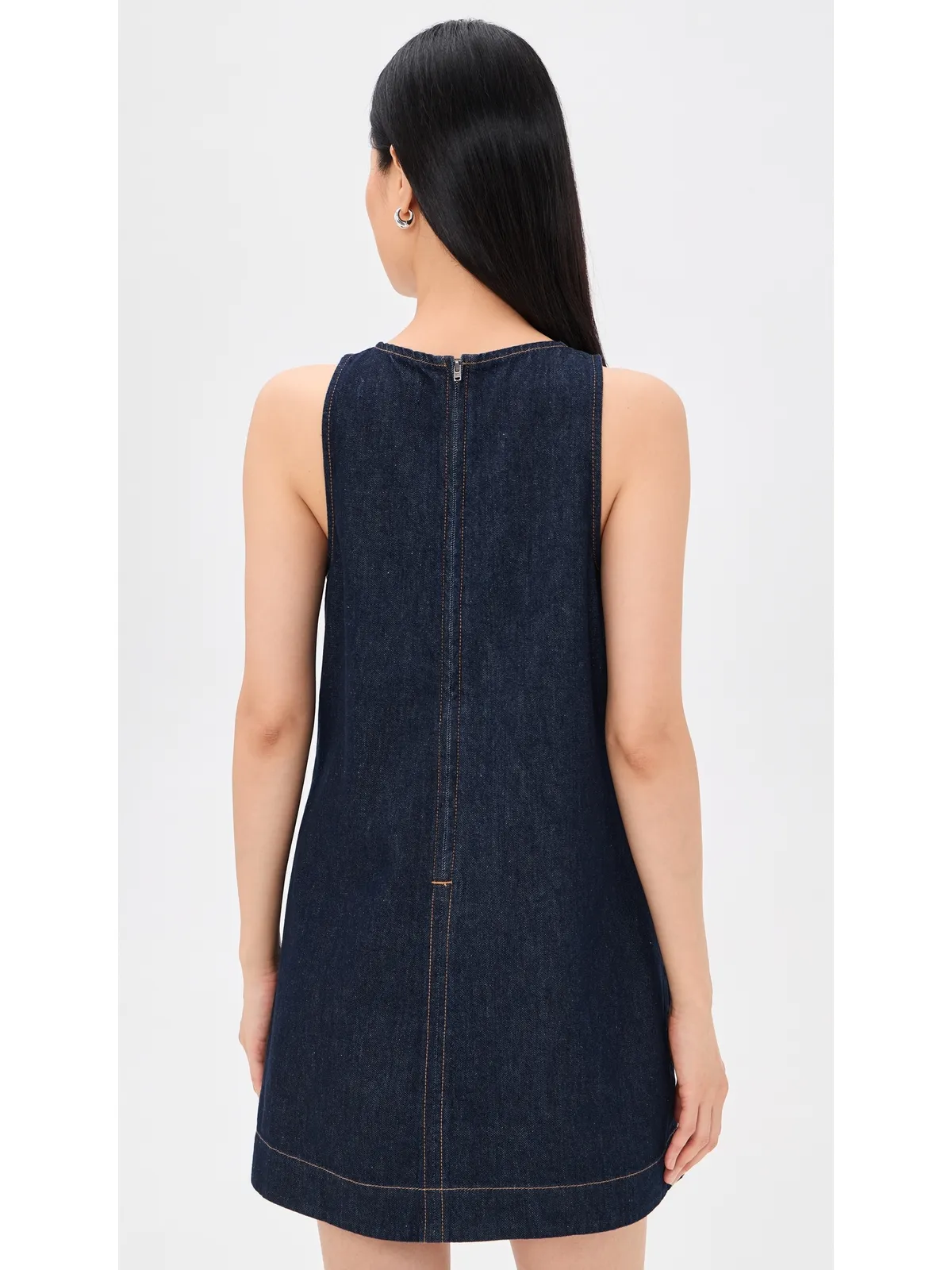 Madewell デニム ミニ シフトドレス - 画像3