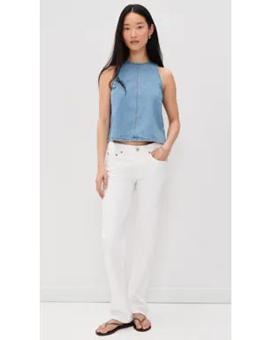 Madewell エアリーデニム ホルターシェルトップ - サムネイル5