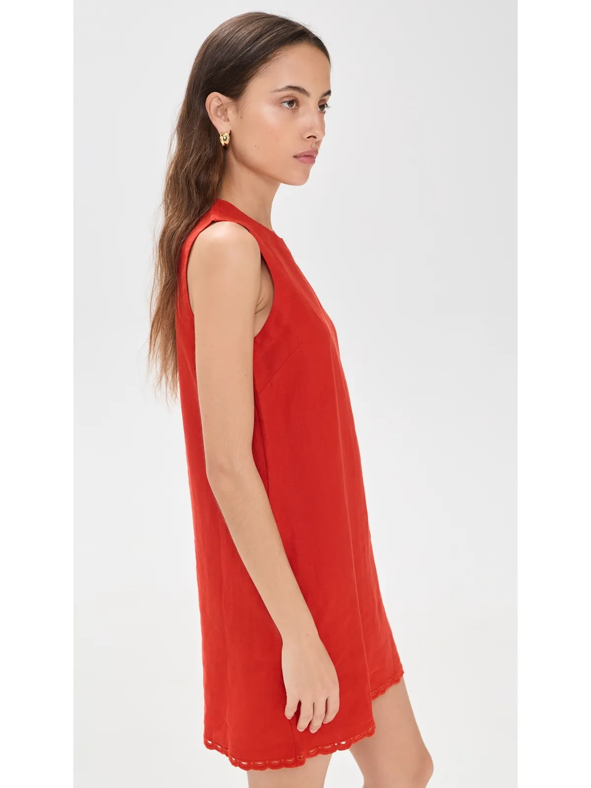 Madewell エンブロイダリーミニシフトドレス ワイルドポピー - 画像4