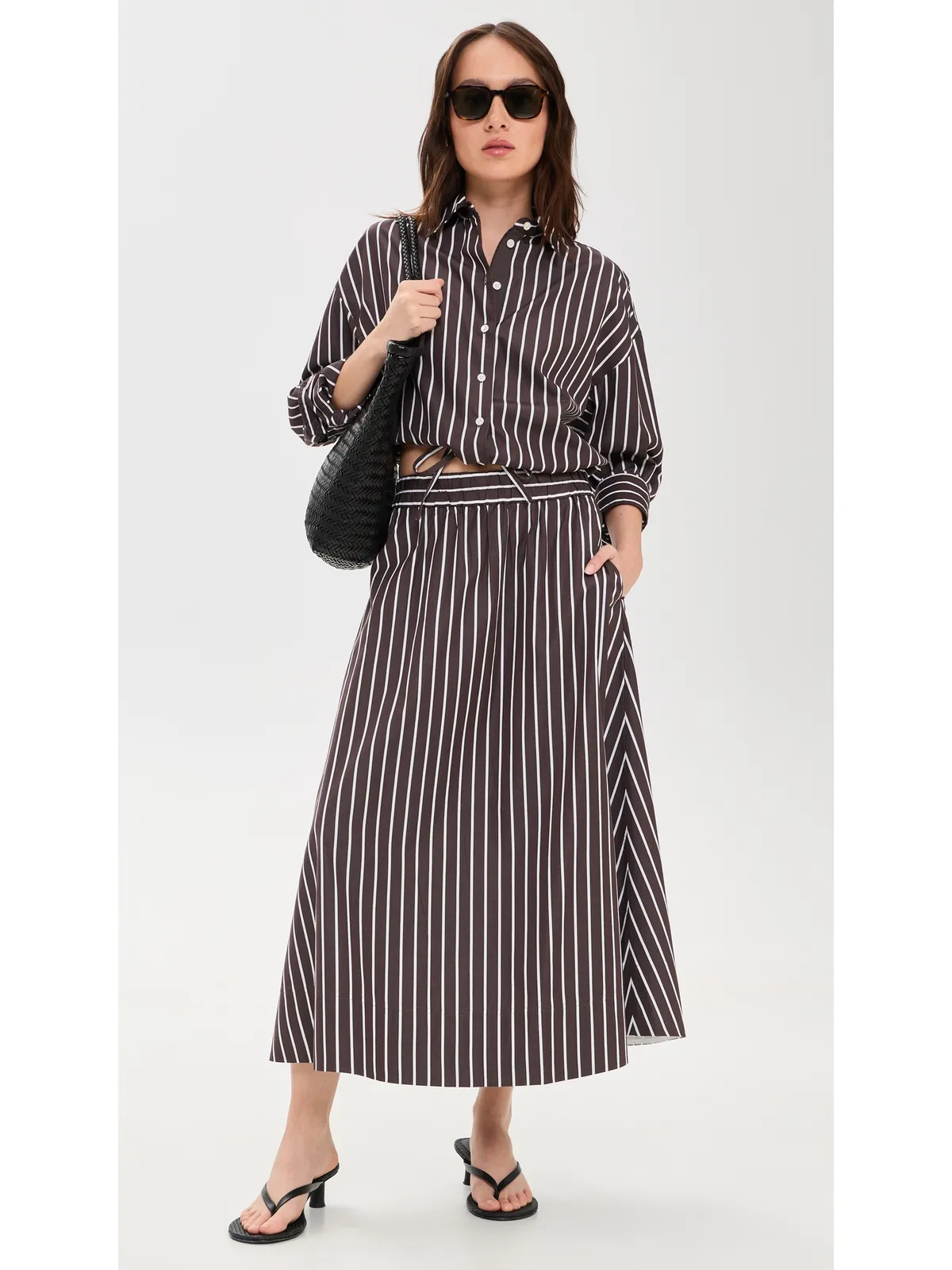 Madewell ヘイズ ボタンダウンシャツ チョコレートプラム - 画像5